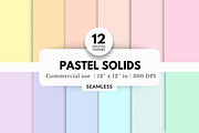 12 Pastel Solid Digital Papers, a Background Graphic by NorthWindPixels (Thumbnail 1 of 4)