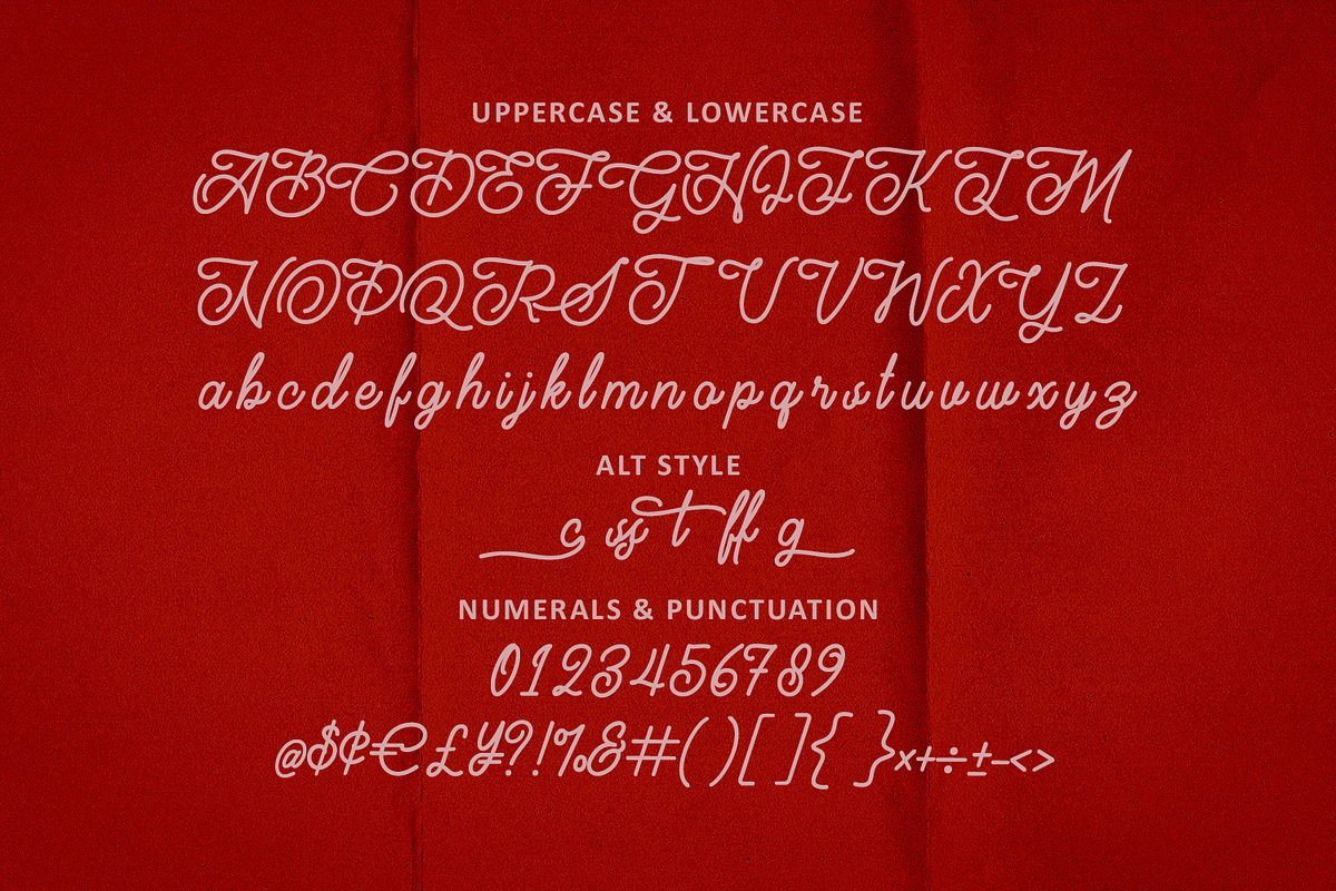 Headtrec Monoline Vintage Font, a Script Font by Maulana Creative (Photo 7 of 7)