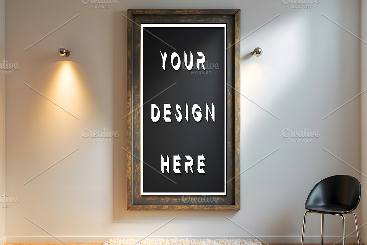 Chalkboard Frame Mockup, an Advertising Mockup by ForhadGFX (Photo 9 of 9)