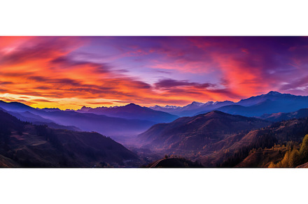 Breathtaking purple, orange, and, a Nature Photo by Lermont51