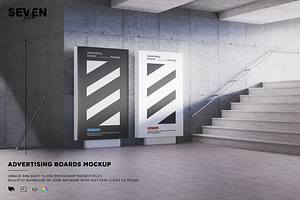Underground Advertising Board Mockup, an Advertising Mockup by Se٧enStudio