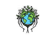 Eco Earth Care Vector Icon Bundle, an Illustration by Designs_River (Thumbnail 45 of 51)