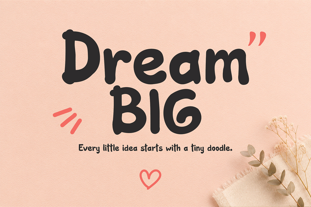 Bubu Notes - Cute Handwritten Font, a Handwritten Font by Mockmenot (Photo 2 of 6)