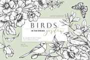 Birds in the Spring Garden, an Object Graphic by Molly art (Thumbnail 1 of 11)