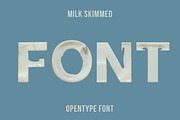 Milk Skimmed Font, a Font by Handmadefont (Thumbnail 1 of 9)