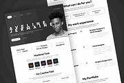 Aveline - Student Portfolio Landing, a Landing Page Template by productype1 (Thumbnail 4 of 5)