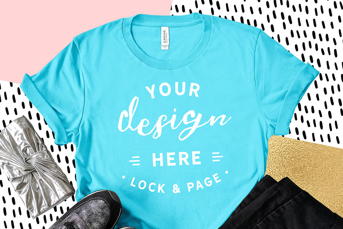 Bella Canvas 3001 Graphic Mockups, a Shirt Mockup by lock and page (Photo 17 of 65)