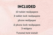 Rose iOS Wallpaper Icon Pack, a Background Graphic by BeeRubby (Thumbnail 9 of 9)
