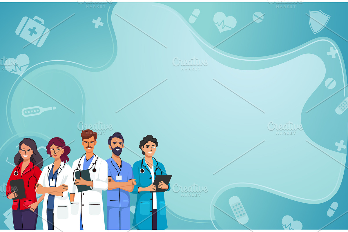 Healthcare banner flat design., a Healthcare Illustration by Yayasya