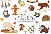 Autumn Cottagecore & Halloween Set, a Seasonal Illustration by divanovskaya_nv (Thumbnail 1 of 18)