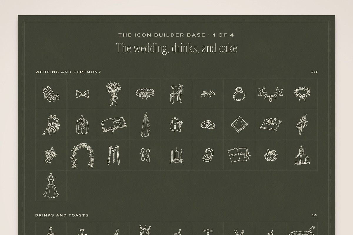 Floral Wedding Invite & Sign Creator, an Object Graphic by The October Creative (Photo 16 of 22)