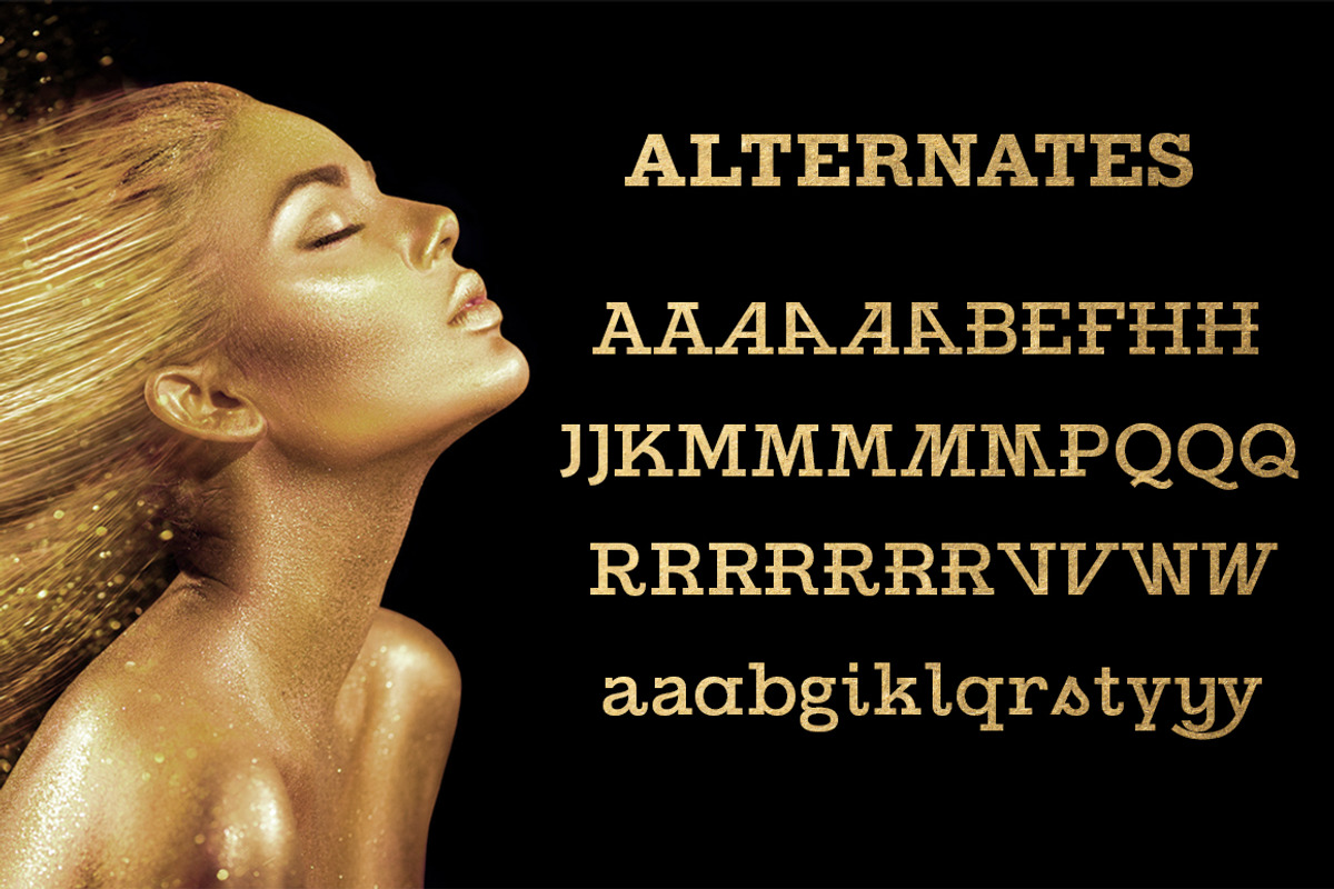 Gold, a Font by FontMesa (Photo 5 of 8)
