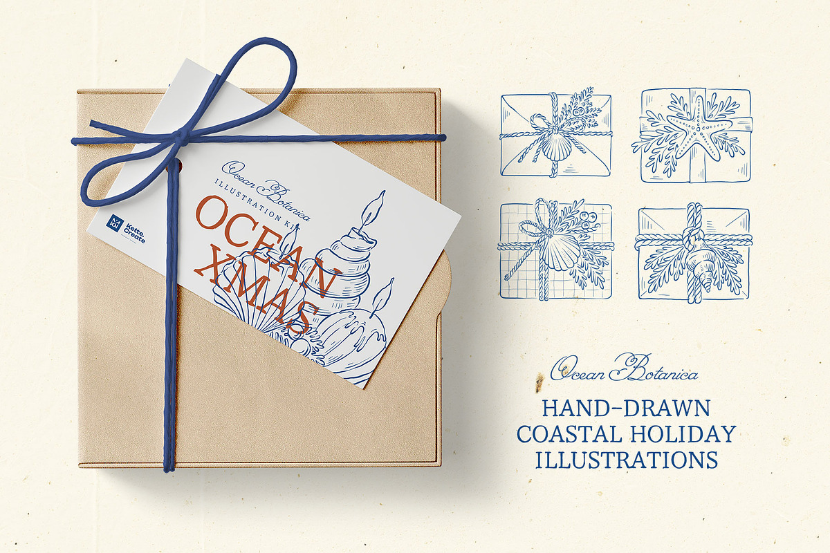 Coastal Christmas Illustration Kit, a Seasonal Illustration by KetteCreate (Photo 20 of 21)