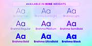 Brahma, a Sans Serif Font by Tall Chai (Thumbnail 3 of 12)