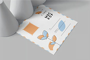Square Post Card Mockups, an Advertising Mockup by megostudi0 (Thumbnail 4 of 7)