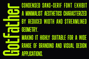 Gotfather -Condensed Sans Serif Font, a Sans Serif Font by Flawless And Co (Thumbnail 8 of 10)