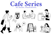 35 Cafe | Coffee vector Illustration, a Person Illustration by aivos (Thumbnail 1 of 6)