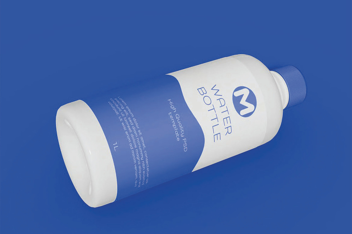 Water Bottle Mockup, an Advertising Mockup by skybluecreative (Photo 3 of 3)