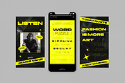 Yellow Modern Instagram Pack, a Social Media Template by graphicook (Thumbnail 5 of 6)
