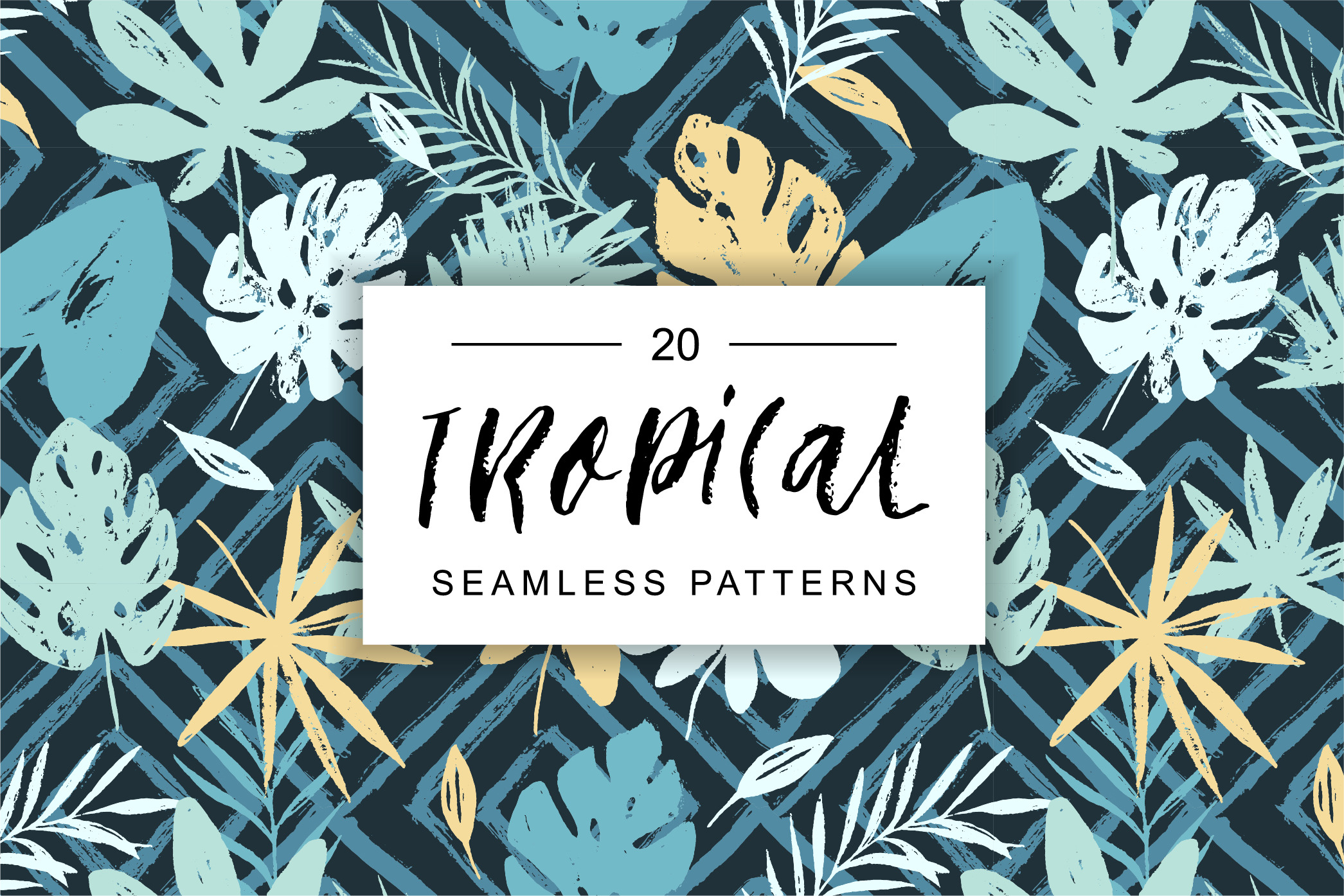 Tropical - Summer seamless patterns, a Pattern Graphic by Artnis