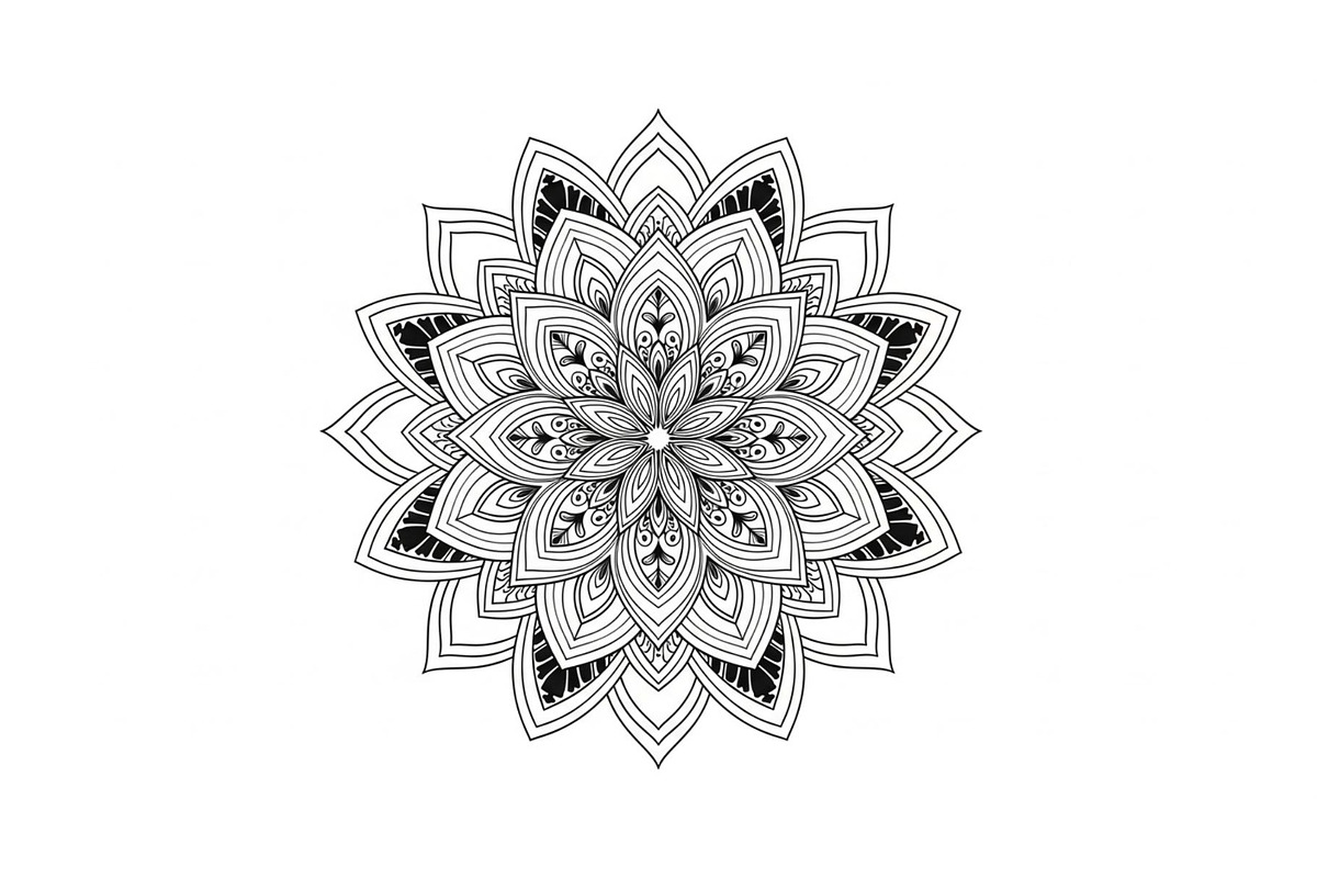 Mandala Flower SVG Bundle, an Illustration by Creativeshirt (Photo 6 of 31)