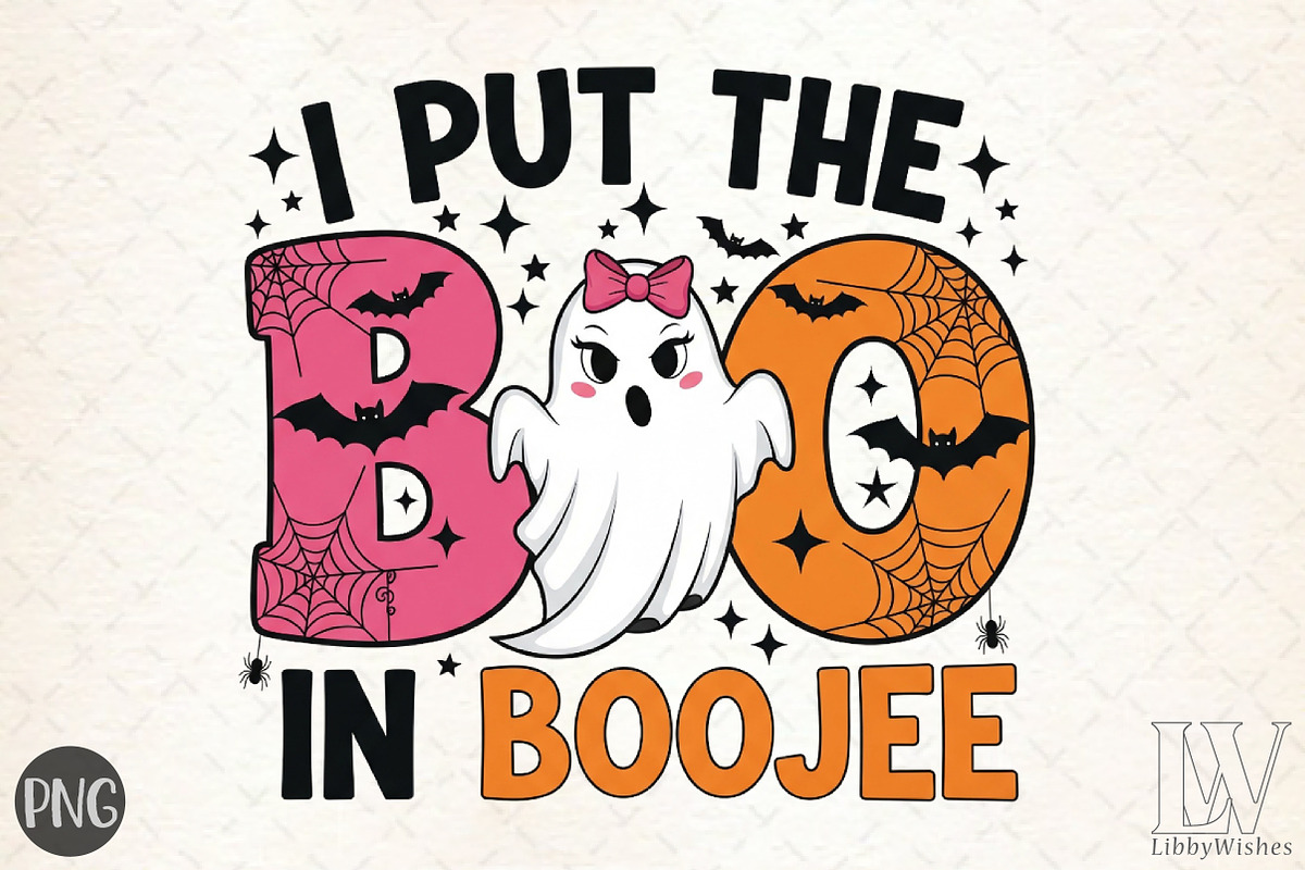 I Put the Boo in Boojee Cute Design, an Illustration by Libby Wishes (Photo 1 of 6)