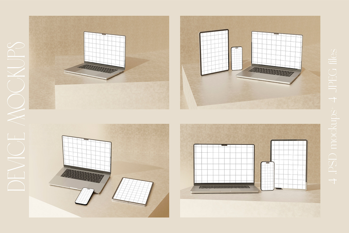DEVICE MOCKUPS | Macbook iPad iPhone, a Device Mockup by yuliyuri.studio (Photo 7 of 7)