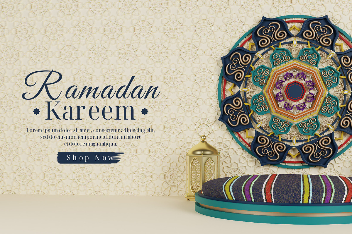 Luxury And Colorful Ramadan Podium, a Templates & Theme by Font De Rico (Photo 8 of 10)