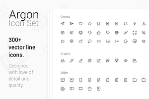 Argon 300+ Premium Vector Line Icons, an Outline Icon by iconland