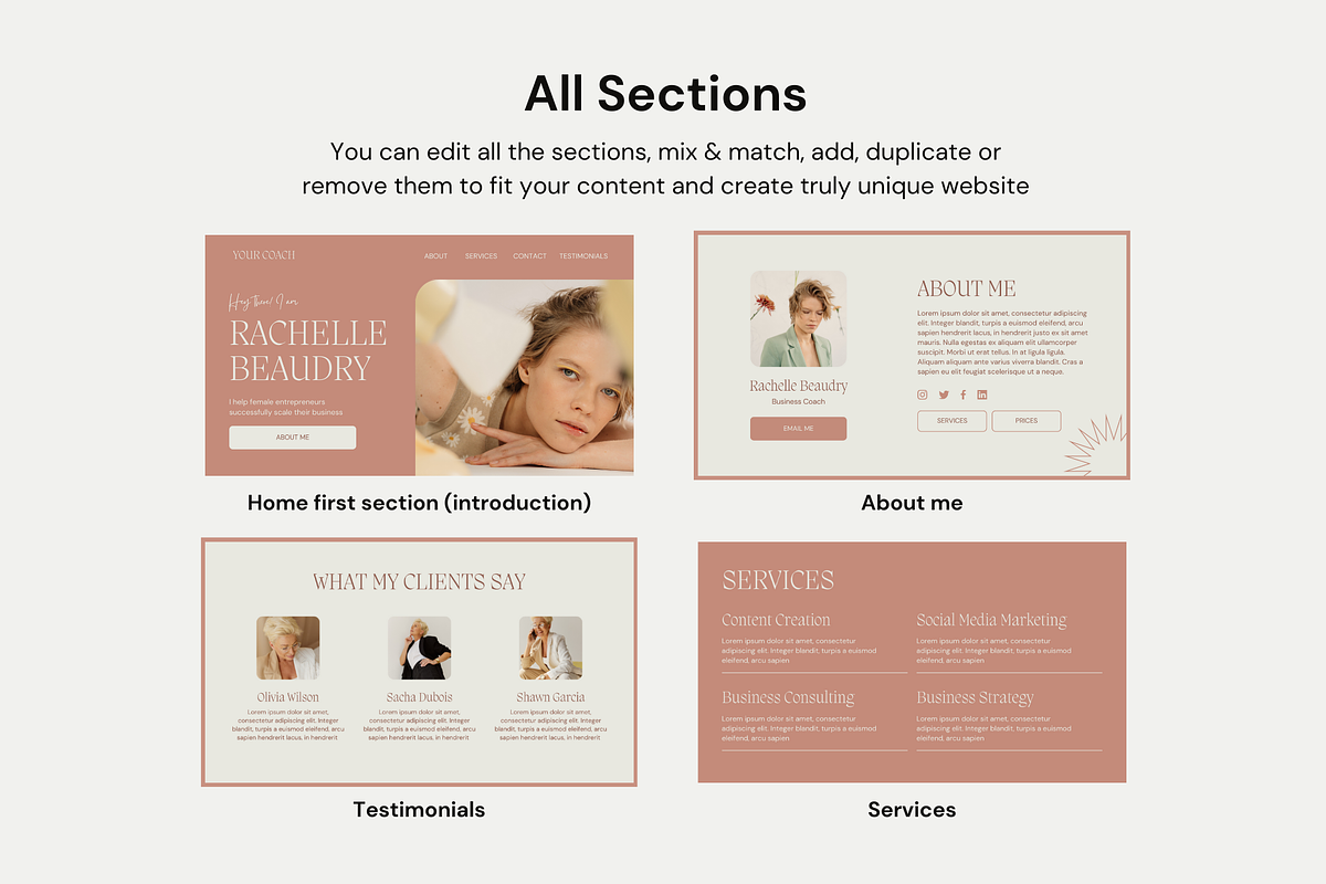 Elegant Coach Canva Website Template, a Websites & App Template by Eden Origin Studio (Photo 8 of 11)
