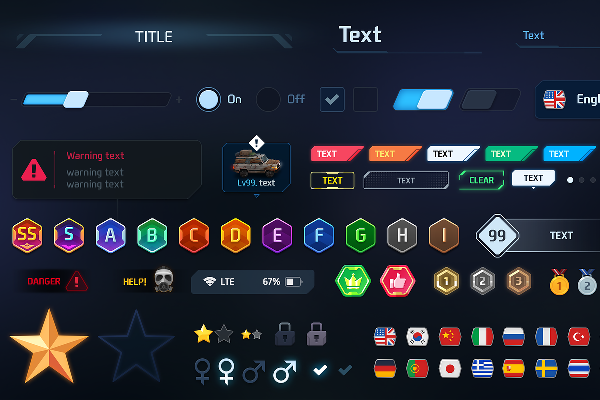 GUI Pro - Survival Clean, an UI Kit Template by LAYERLAB (Photo 5 of 69)