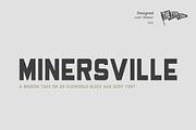 Minersville Font, a Sans Serif Font by JoshWeberDesigns (Thumbnail 2 of 12)