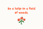 Tulips, a Sans Serif Font by Sofia Skoog (Thumbnail 2 of 10)