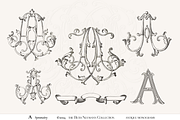 Antique Vintage Monogram A Initial, an Object Graphic by Antique Monograms (Thumbnail 1 of 4)