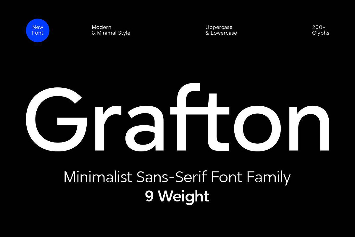 Grafton - Geometric Font Family, a Sans Serif Font by Umitype (Photo 10 of 10)