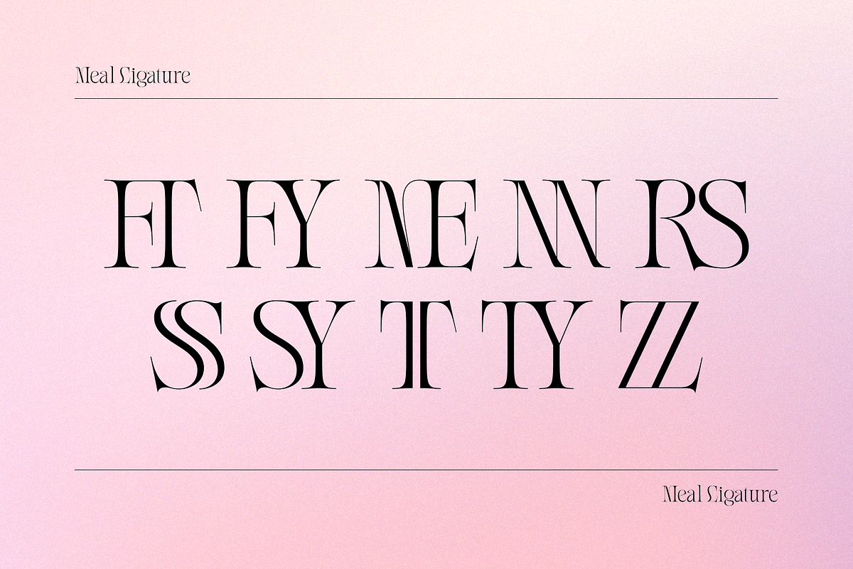 Meal - Serif Display Family, a Serif Font by Holyline Design (Photo 6 of 15)