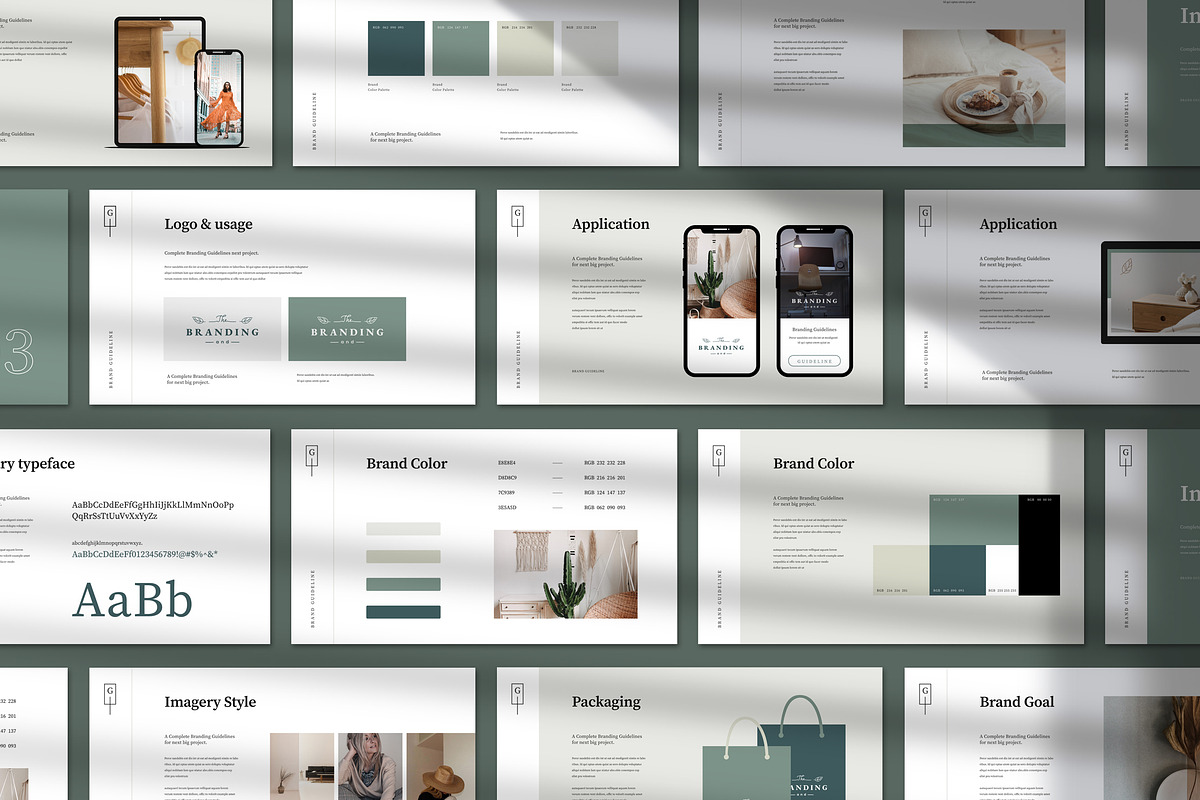 Brand Guidelines Template, a Presentation Template by UpSolution (Photo 8 of 8)