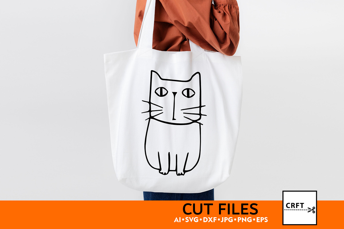 Black & White Cat Bundle 6 Designs, an Illustration by LaserCutano (Photo 3 of 7)