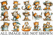 Whimsical Summer Cat Clipart Bundle, a Seasonal Illustration by Canvas Craft (Thumbnail 3 of 7)