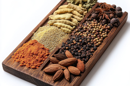 Colorful spices for garam masala, In, a Background Photo by Pixeness