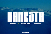 Baresta - Round & Tall Font, a Sans Serif Font by Iqsiart Studio (Thumbnail 1 of 10)