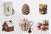 Nordic Christmas Elements Pack, an Illustration by SVGArt (Thumbnail 4 of 8)