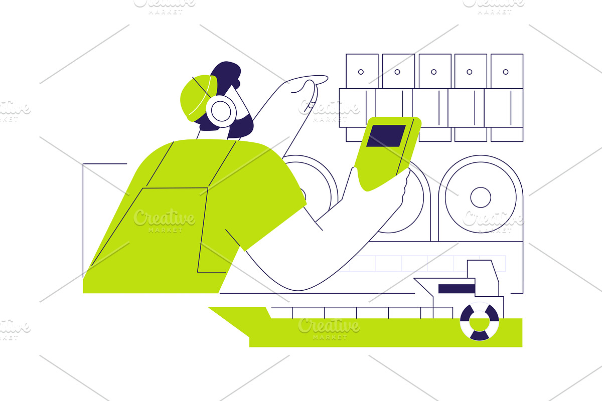 Marine oiler abstract concept vector, a Transportation Illustration by Visual Generation