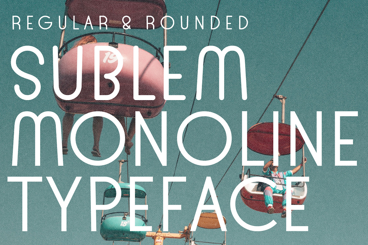 Sublem Monoline Typeface, a Sans Serif Font by Typebae (Photo 1 of 7)