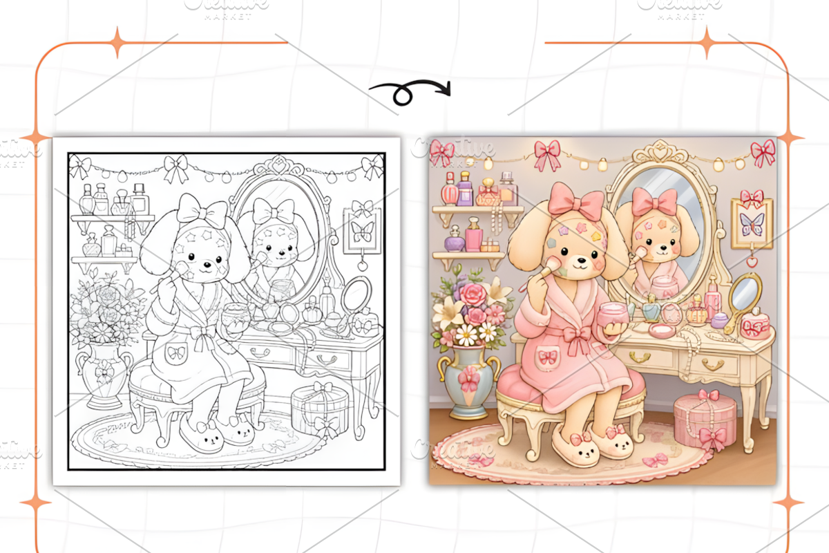 Cozy Introvert Girl Coloring Book, a Person Illustration by Design Station (Photo 6 of 7)