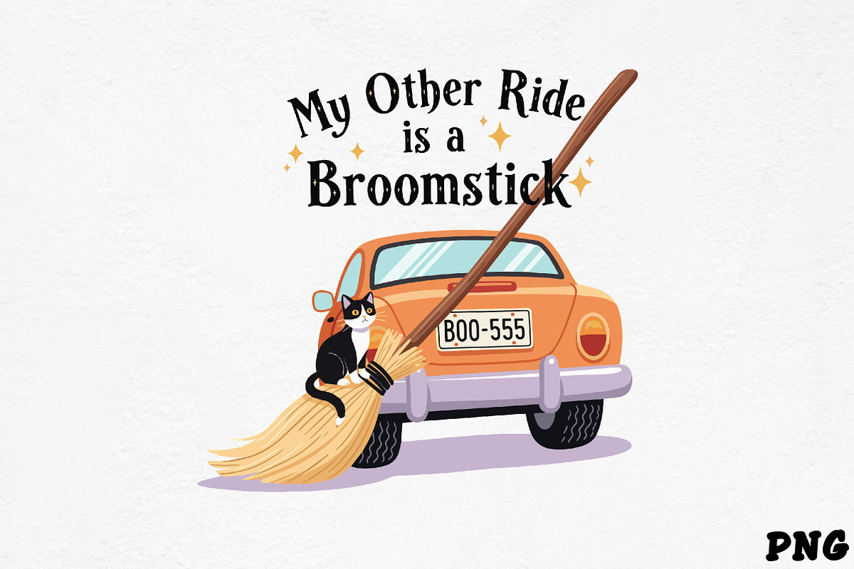 My Other Ride is a Broomstick SVG, an Illustration by CrexoraLab (Photo 2 of 4)