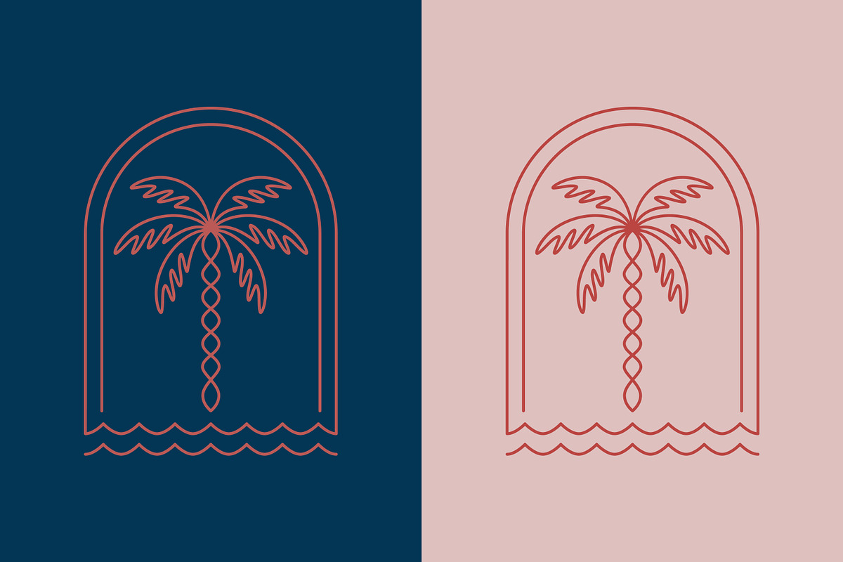 Palm Beach Tree Boho Style Logo, a Branding & Logo Template by Signatoro (Photo 1 of 3)