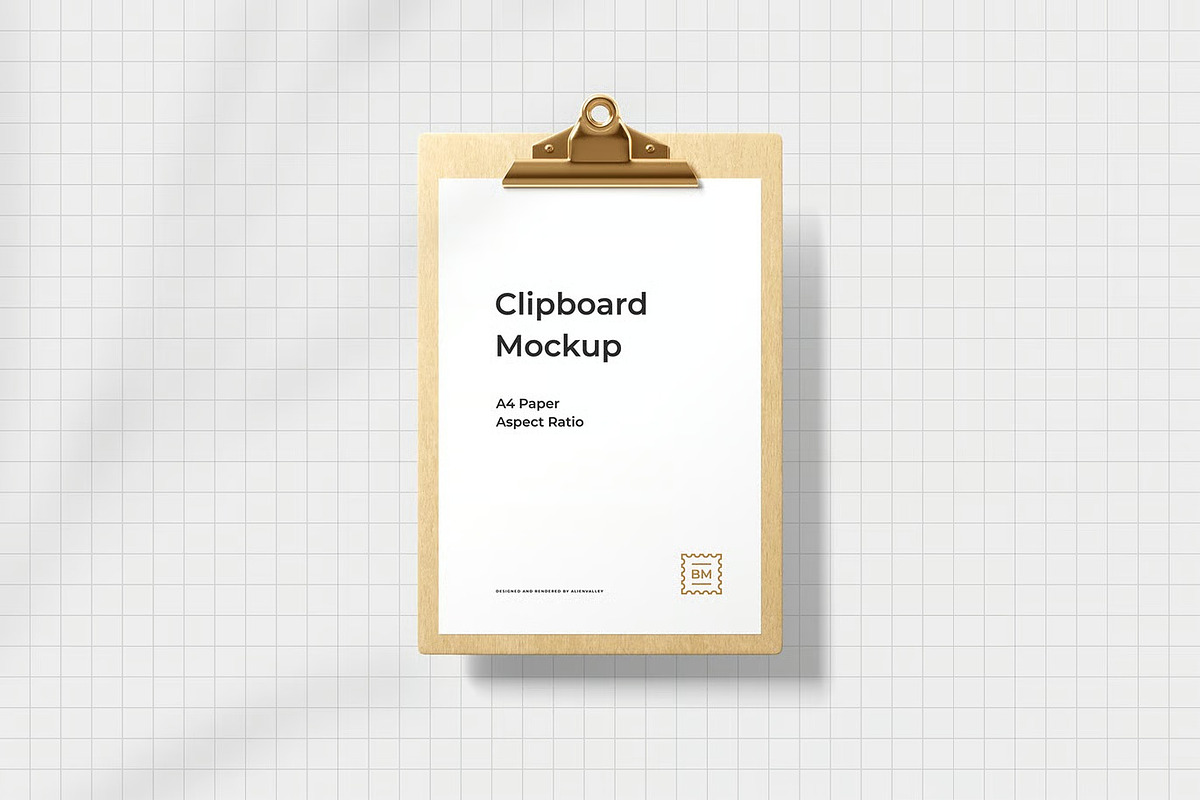 A4 Paper Clipboard Mockup, an Advertising Mockup by zpackcreative (Photo 4 of 4)