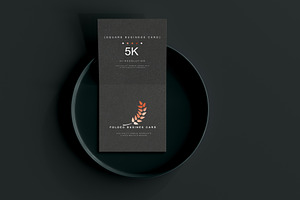 Folded Square Business Card Mockups