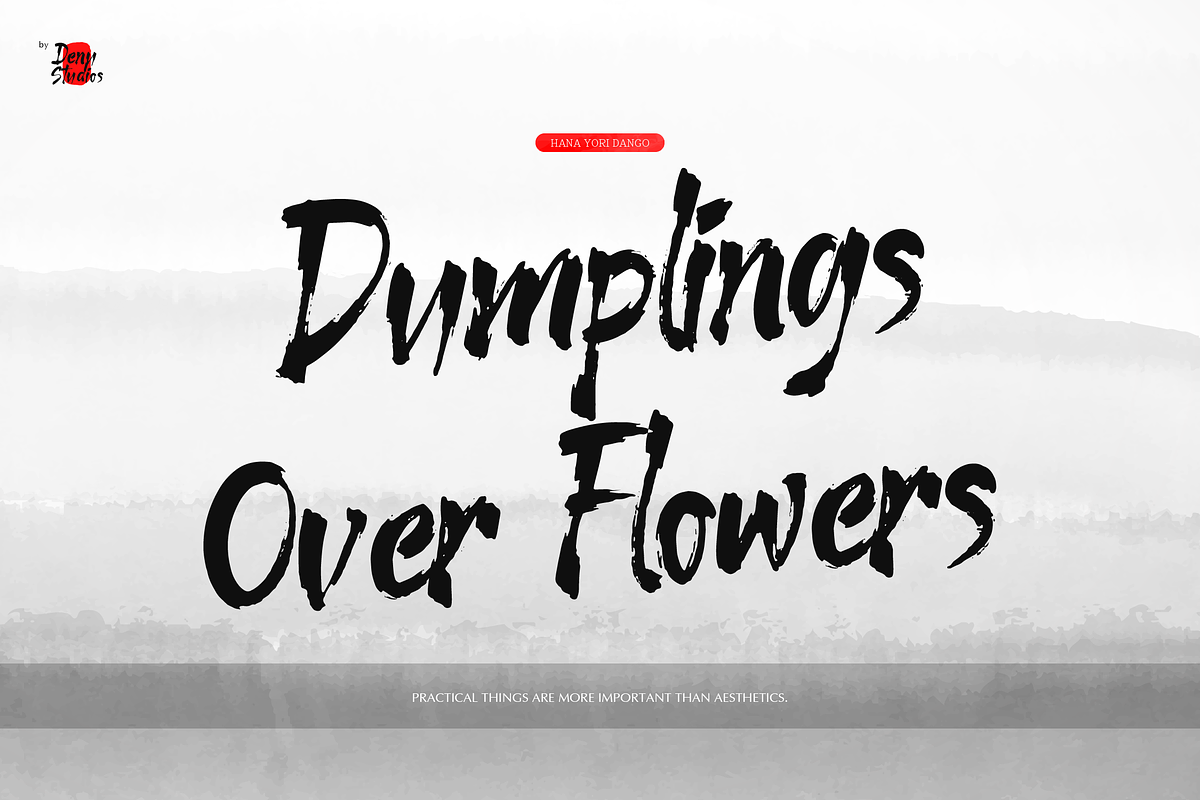 Shinkai Ink | Japanese Solid Brush, a Handwritten Font by Denustudios (Photo 2 of 12)